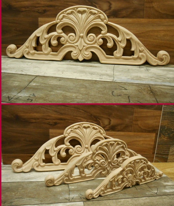 Carved Wood-Appliqué Hand Carved Applique Elegant Onlay