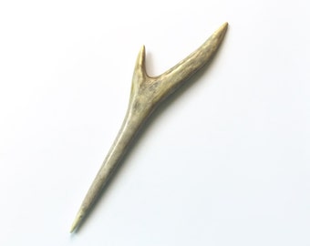 Antler Hair stick, Hair Fork, Hairpin, Hair Picks, Unicorn Horn, Forest, Hand Carved Roe Deer, Natural Hair Accessory Handmade, MariyaArts