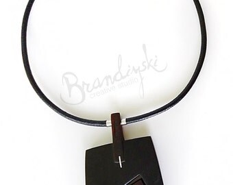 Red Heart - Original handmade wooden necklace