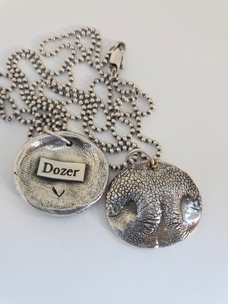 Dog Necklace Dog Nose Print Dog Print Necklace Dog Nose