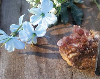 Red Hematoid Quartz Cluster Crystal Specimen // For Confidence, Focus, Clarity // Roxxi1018
