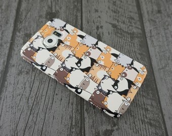 Staring Cats Cute Cat Patterned Samsung Galaxy S6 Case