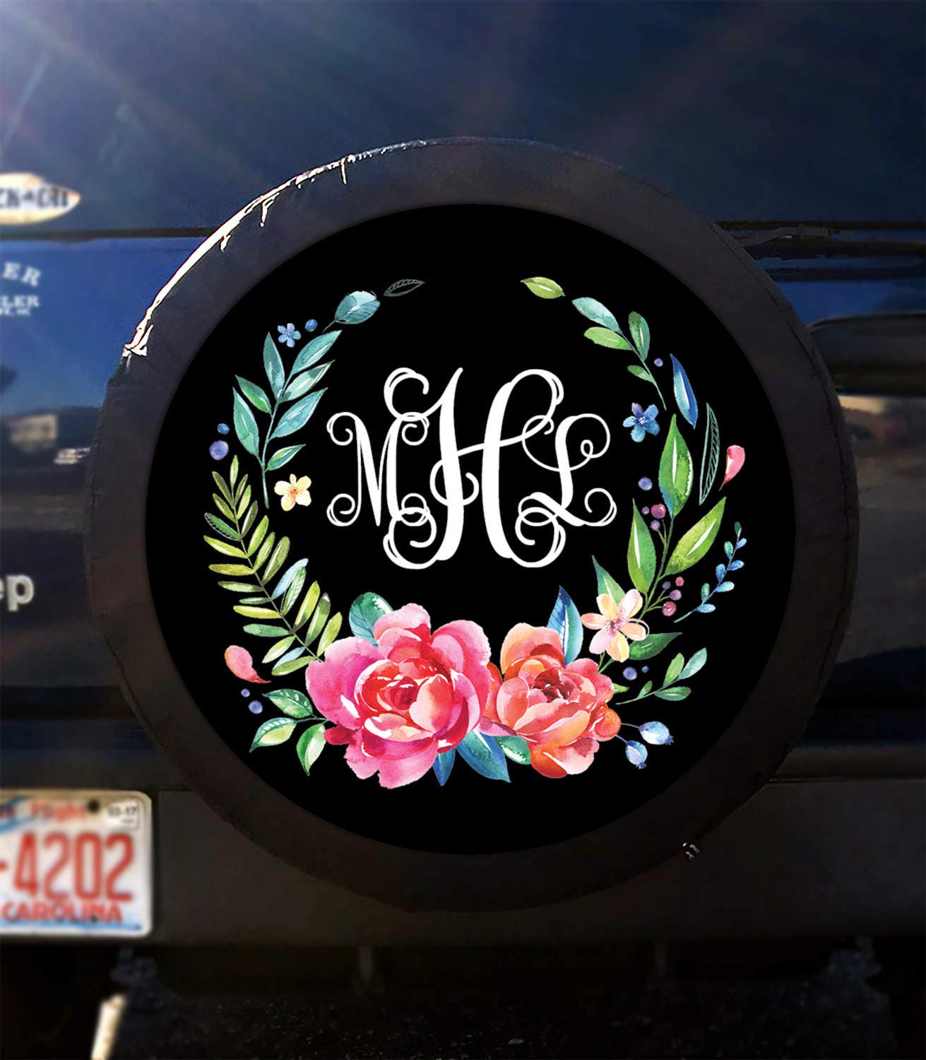 Personalized Tire Cover Turtle 5 Spare Tire Cover Funny Jeep