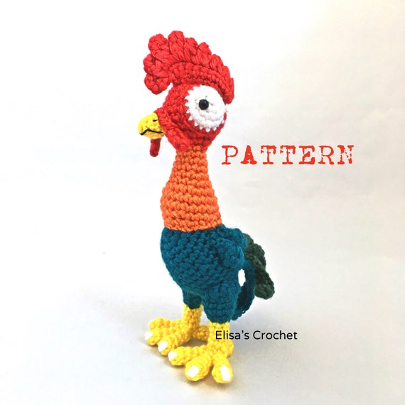 for for beginner level english you doll   movie PATTERN Amigurumi  pdf HEIHEI  only Moana CROCHET