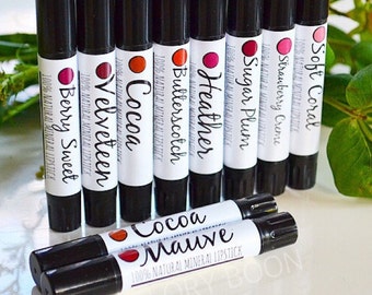 Vegan lipstick, all natural lipstick, lip color, makeup, bath and beauty