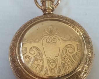 1890 Elgin ladies pocket watch, size 6