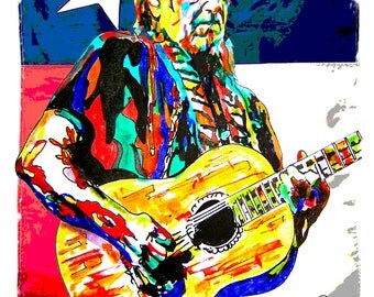 Willie nelson art | Etsy