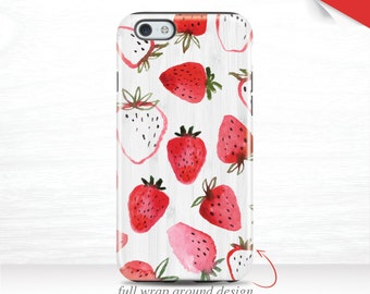 iPhone 7 Case Summer Galaxy S7 Case iPhone 6 Plus Red iPhone 6 Case iPhone 5 Case iPhone 6S Case Strawberries iPhone 7 Plus Case Fruit 16q