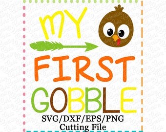 EXCLUSIVE SVG 1st Thanksgiving Turkey svg, baby's first svg, thanksgiving svg, turkey cutting file, 1st first thanksgiving cutting file