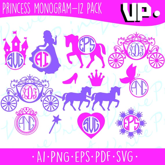 Download Princess Svg Princess Carriage Monogram Svg Princess