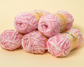 Alize Softy yarn, baby yarn, Fantasy yarn, Face towel yarn, Bath robe yarn, Towel yarn, hypoallergenic, Blanket, variegated yarn, col 51304