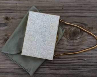 Mother Of Pearl Confetti Carry-All Compact Purse
