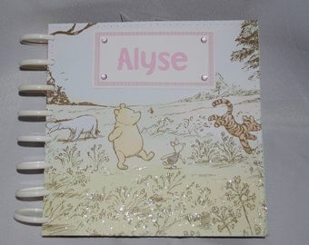 Classic Winnie the Pooh Personalized 8 x 8 Photo/Scrapbook for Girl