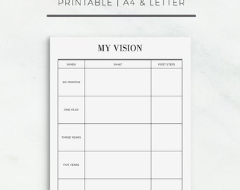 Weekly Planner and Habit Tracker Printable 7 Day Schedule