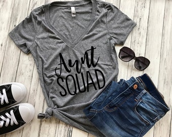 Aunt Squad Shirt, Aunt Squad Tank Top, Aunt shirt