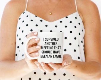 Office desk accessories for men, thank you gifts for coworkers, going away gift for coworker, the office mug, boss mug, I survived another