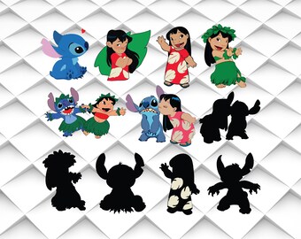 Lilo and Stitch svg Lilo & Stitch Silhouette Clip Art