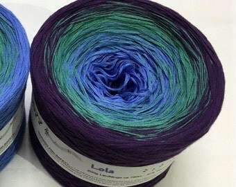 Lola - Colorful Yarn - Gradient Cotton Yarn - Gradient Crochet Yarn - Acrylic Yarn - Cotton Yarn - Wolltraum Yarn - Gradient Yarn -Yarn Cake