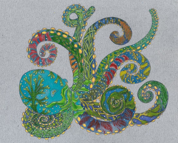 octopus painting seaweed painting octopus watercolor seaweed octopus painting seaweed painting octopus watercolor seaweed