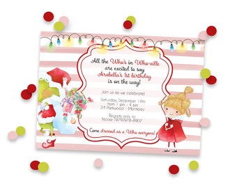 Grinchy Birthday Invitation