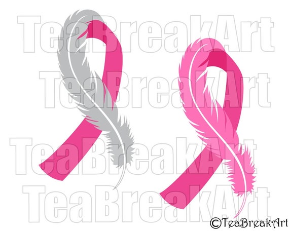 Download Breast Cancer Awareness with feather Cutting Files SVG PNG EPS
