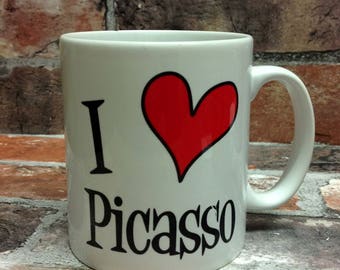 New I love Picasso mug gift 11oz cup present