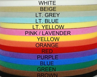Ultra thin VELCRO® brand hook and loop tape 3 yards any color 3/8'' wide double sided perfect for doll clothes dresses (extra thin)