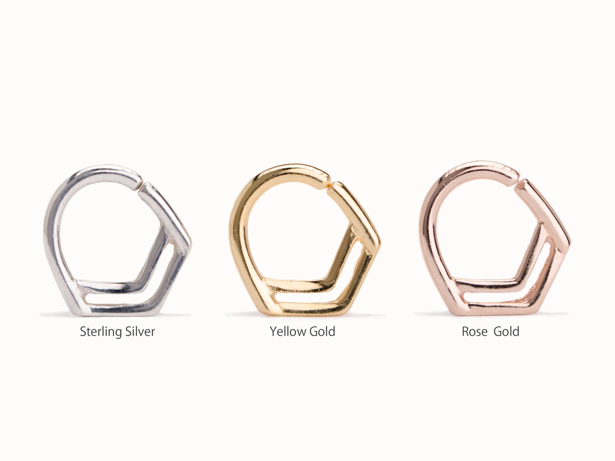 Nose Ring Septum Ring Body Jewelry Sterling Silver Bohemian