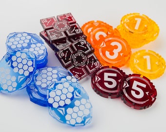 Acrylic Yellow Fate Token Set - Destiny Compatible