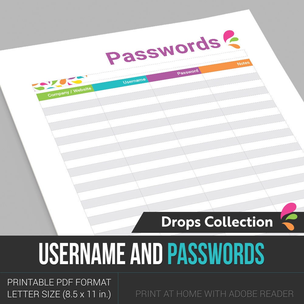Username And Passwords List Instant Download PDF Format