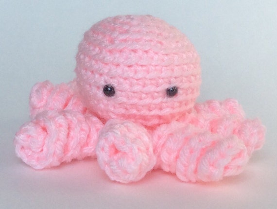 little pink octopus stuffed animal