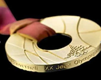 Torino 2006 Olympic 'Gold' Medal with Ribbons & Display Stands !!!
