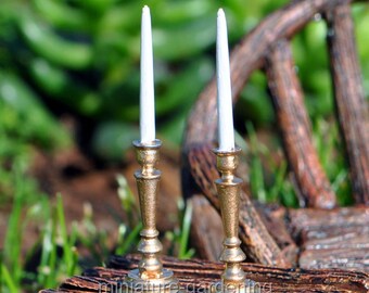 Classic Candlesticks for Miniature Garden, Fairy Garden