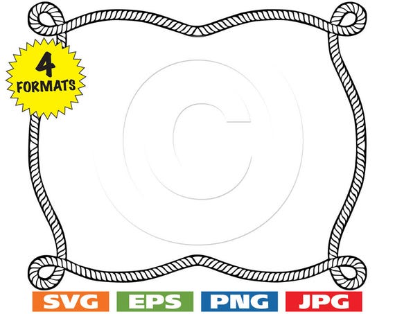 Download Rectangle Rope Border-002 Clip Art Image svg cutting file