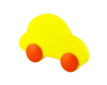 Boys cabinet knobs and pulls Nursery drawer knobs Yellow dresser drawer handles Yellow car knobs Wardrobe car handles Nursery car room decor