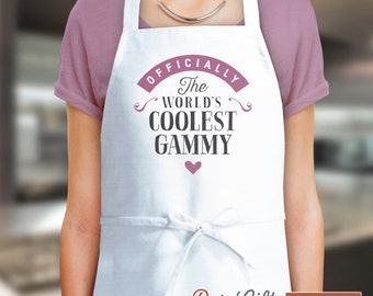 Gammy Gift, Birthday Gift For Gammy! Funny Apron, Coolest Gammy, Gammys Kitchen, Cooking Gift, Awesome Gammy, Personalized, Gammy Shirt