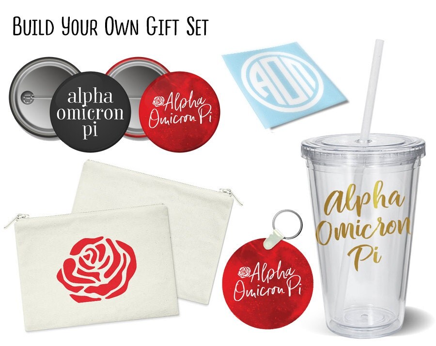 AOII Alpha Omicron Pi Build Your Own Gift Set Sorority Bid Day