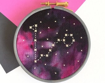Modern Cross Stitch Kit - Star Sign Constellation