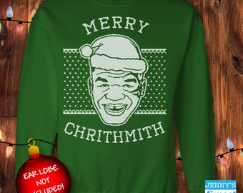 Mike Tyson Ugly Christmas Sweater - Merry Chrithmith