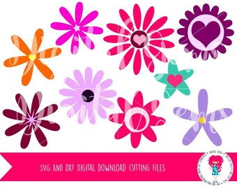 Layered flower svg | Etsy