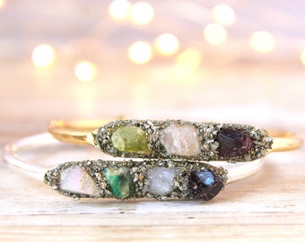 Family Birthstone Jewelry, Mothers Birthstone Jewelry, Family Tree Jewelry, Mom Birthday Bracelet, Custom Bracelet, Cuff for Mom