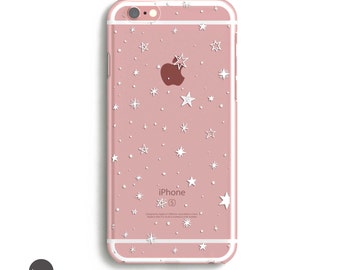 iPhone 7 Case Stars, Transparent iPhone 7 Plus Case, iPhone 6s Case Space, Clear iPhone 7 Plus Case, Cute iphone 6s case // iPhone 5, 6, 7