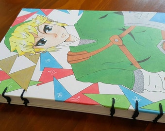A5 Original Drawing Legend of Zelda Link Diary/Sketchbook