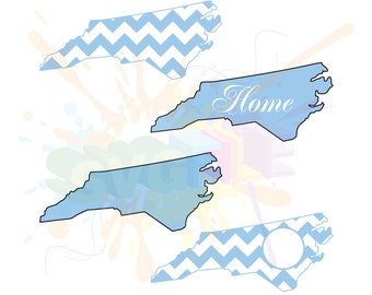 North Carolina SVG Files for Cutting State Cricut Designs - SVG Files for Silhouette - Instant Download