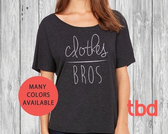 Clothes Over Bros Slouchy Tee Triblend Shirt (adult funny supersoft girl ladies tree hill keith KEITH SCOTT womens) bella canvas