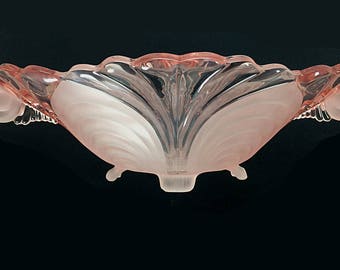 Rare La Rosa Pink Vintage Cambridge Glass ‘Caprice’ Console Bowl