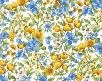 Moda Summer Breeze IV Quilt Fabric 1/2 Yard By Sentimental Studios Ivory 33283 11