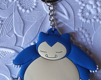 snorlax plush keychain