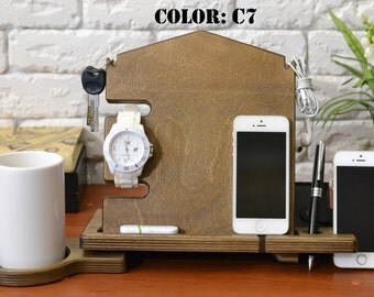 Iphone dock station Iphone Station rustic wood stand gift NOT wedding favors rustic wedding favors favors coasters favors coffee favors seed
