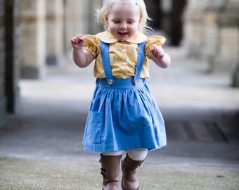 Girls blouse,spring dress, peter pan collared blouse, vintage baby, easter outfit, puff sleeved top, special occasion, birthday outfit